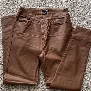 Faux leather pants